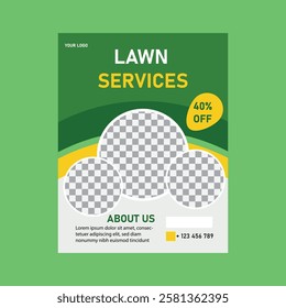 Abstract flyer template design Vector