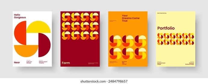 Abstract Flyer Template. Geometric Poster Layout. Creative Brochure Design. Background. Banner. Book Cover. Business Presentation. Report. Journal. Brand Identity. Catalog. Pamphlet. Notebook
