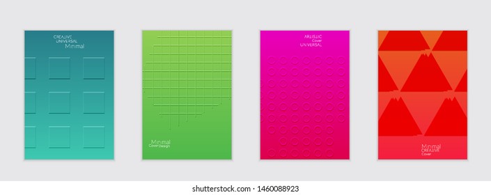 Abstract flyer templates with wavy shapes overlapping on white background. Social media web banner or landing page. Fluid colors and liquid shapes.