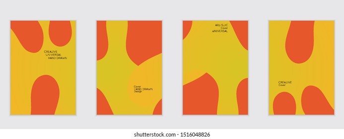 Abstract flyer templates with wavy shapes overlapping on white background. Social media web banner or landing page. Fluid colors and liquid shapes.