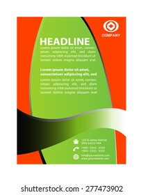 Abstract flyer vector design
