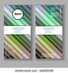 Abstract flyer vector template