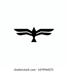 Abstract Flying Bird Logo Design Inspiration