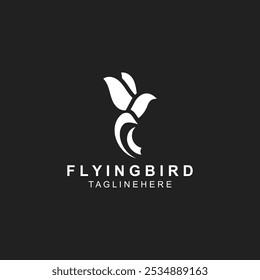 Diseño de logotipo de pájaro volador Abstractas Plantilla Ilustración de ala