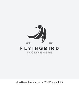 Diseño de logotipo de pájaro volador Abstractas Plantilla Ilustración de ala