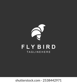 Abstract Flying Bird logo design template Wing illustration