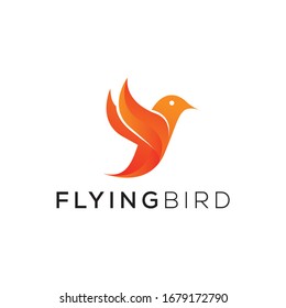 Abstract Flying Bird, Logo vector