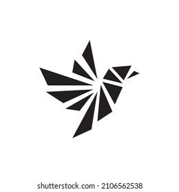 Resumen Ilustración de vectores con el logotipo del triángulo de las aves voladoras