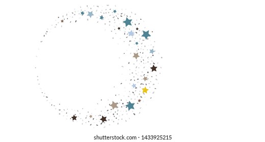 Abstract flying confetti. Falling confetti background. Random glitter shine on a white background. Suitable for your design, cards, invitations, gifts.