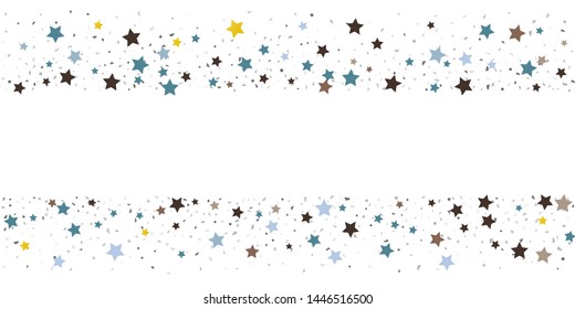 Abstract flying confetti. Falling confetti background. Random glitter shine on a white background. Suitable for your design, cards, invitations, gifts.
