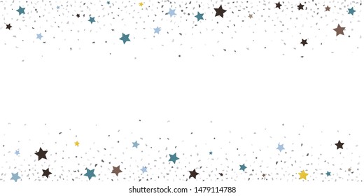 Abstract flying confetti. Falling confetti background. Random glitter shine on a white background. Suitable for your design, cards, invitations, gifts.