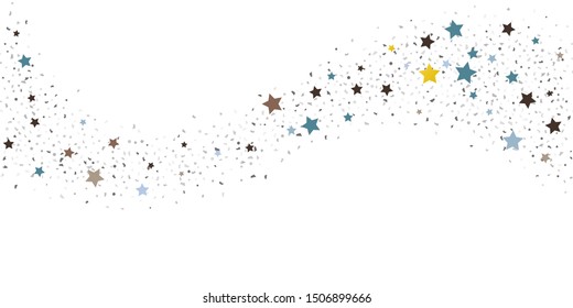 Abstract flying confetti. Falling confetti background. Random glitter shine on a white background. Suitable for your design, cards, invitations, gifts.