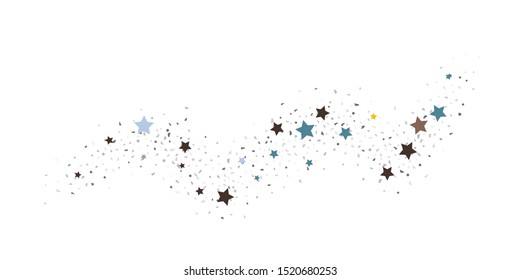 Abstract flying confetti. Falling confetti background. Random glitter shine on a white background. Suitable for your design, cards, invitations, gifts.