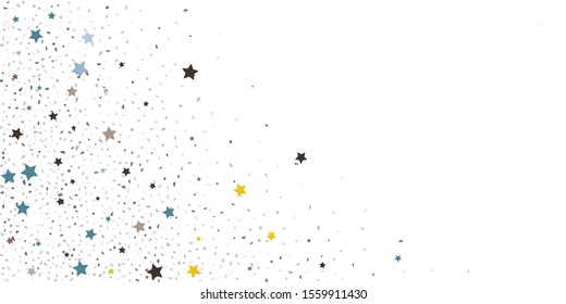 Abstract flying confetti. Falling confetti background. Random glitter shine on a white background. Suitable for your design, cards, invitations, gifts.