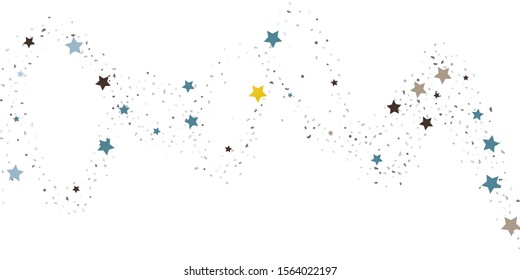Abstract flying confetti. Falling confetti background. Random glitter shine on a white background. Suitable for your design, cards, invitations, gifts.