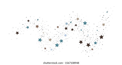 Abstract flying confetti. Falling confetti background. Random glitter shine on a white background. Suitable for your design, cards, invitations, gifts.