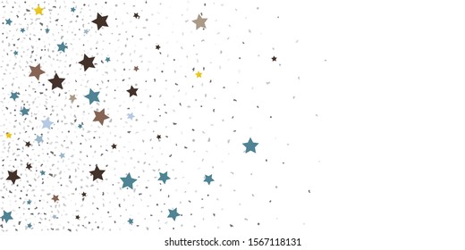 Abstract flying confetti. Falling confetti background. Random glitter shine on a white background. Suitable for your design, cards, invitations, gifts.