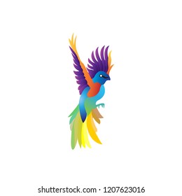 abstract flying eagle logo element