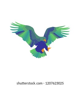 abstract flying eagle logo element