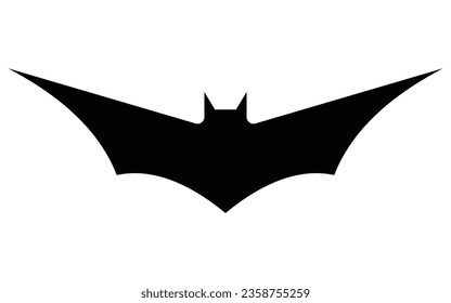 Abstract flying fox bat icon for your graphic design, can be used in Halloween design, easily editable icon, vector art illustration