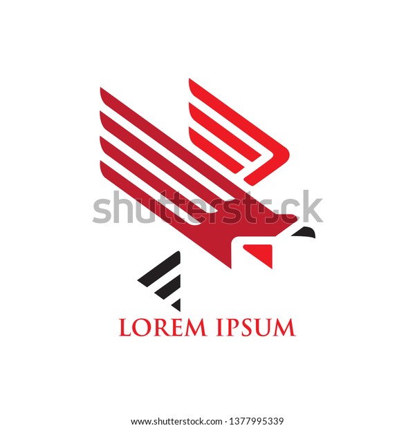 Abstract Flying Red Hawk Logo Stock Vector Royalty Free Abstract Flying Red Hawk Logo Stock Vector Royalty Free