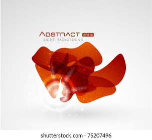 Abstract flying shape, Vector eps10 illustration