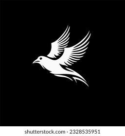 Abstract Flying Wings Bird Logo vector design. Falcon Eagle Logo Type