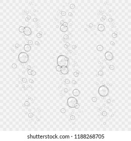Espuma Abstractas, burbujas de agua, aislado sobre fondo claro