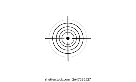 Ícone de foco abstrato com zoom automático, ícone de alvo de foco quadrado da câmera em fundo branco.