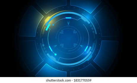 abstract focus target tech innovation concept design background eps 10 vector