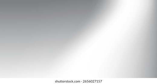 Abstract foil background with metal mirror texture. Chrome gradient surface with light modern abstract simple art