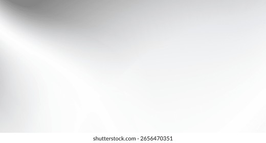 Abstract foil background with metal mirror texture. Chrome gradient surface with light gloss. Vector aluminum grey sheet simple abstract modern