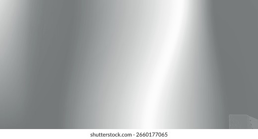 Abstract foil background with metal mirror texture. Chrome gradient surface with light modern abstract art