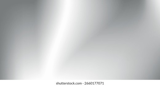 Abstract foil background with metal mirror texture. Chrome gradient surface with light modern
