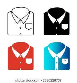 Abstract Folded Man Shirt Silhouette Illustration, can be used for business designs, presentation designs or any suitable designs.