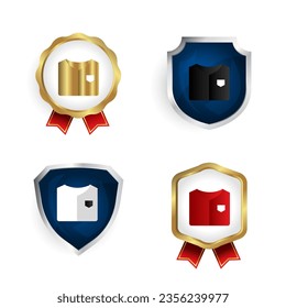 Abstract Folded Tshirt Badge and Label Collection, can be used for business designs, presentation designs or any suitable designs.