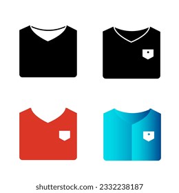 Abstract Folded TShirt Silhouette Illustration, can be used for business designs, presentation designs or any suitable designs.