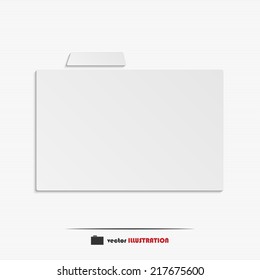 Abstract folder web icon for your design