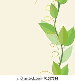 Abstract  foliage background. Banner.