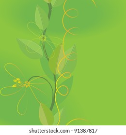 Abstract  foliage background. Banner.