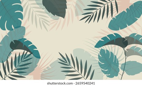 Follaje Abstractas y fondo botánico. Bosque tropical verde Fondo de pantalla de hojas de monstera