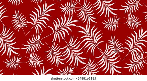 
Abstract foliage and botanical background. Palm leaves, green tropical jungle wallpaper, palm leaves, branches in pattern in flat style. vector Exotic plants.