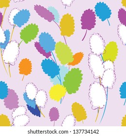 Abstract foliage seamless pattern background