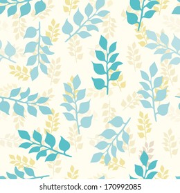 Abstract foliage seamless pattern background