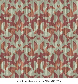 Abstract foliage tessellation pattern seamless vector background tile
