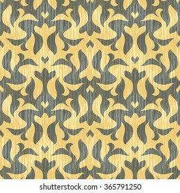 Abstract foliage tessellation pattern seamless vector background tile
