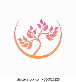 Abstract foliate element.  Deciduous ornament. Pattern.