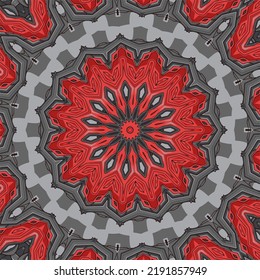 Abstract folk ethnic colorful geometric pattern print