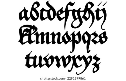 abstract font design set templates