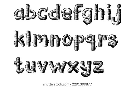 abstract font design set templates